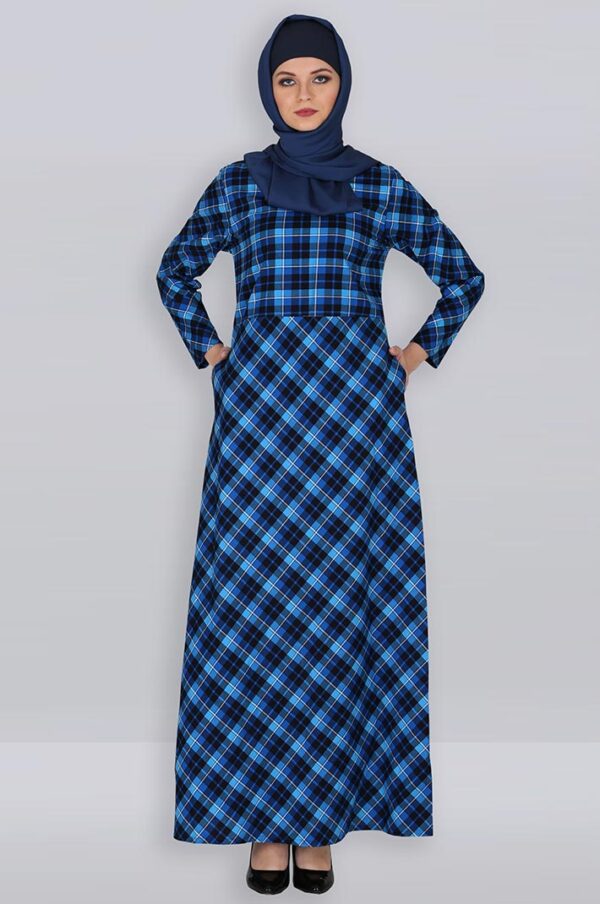 blue-cotton-checkered-everyday-abaya