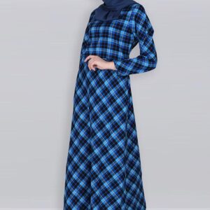 blue-cotton-checkered-everyday-eid-abaya-dress