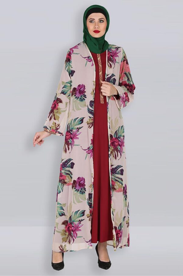 beige-floral-georgette-shrug-open-kimono-abaya