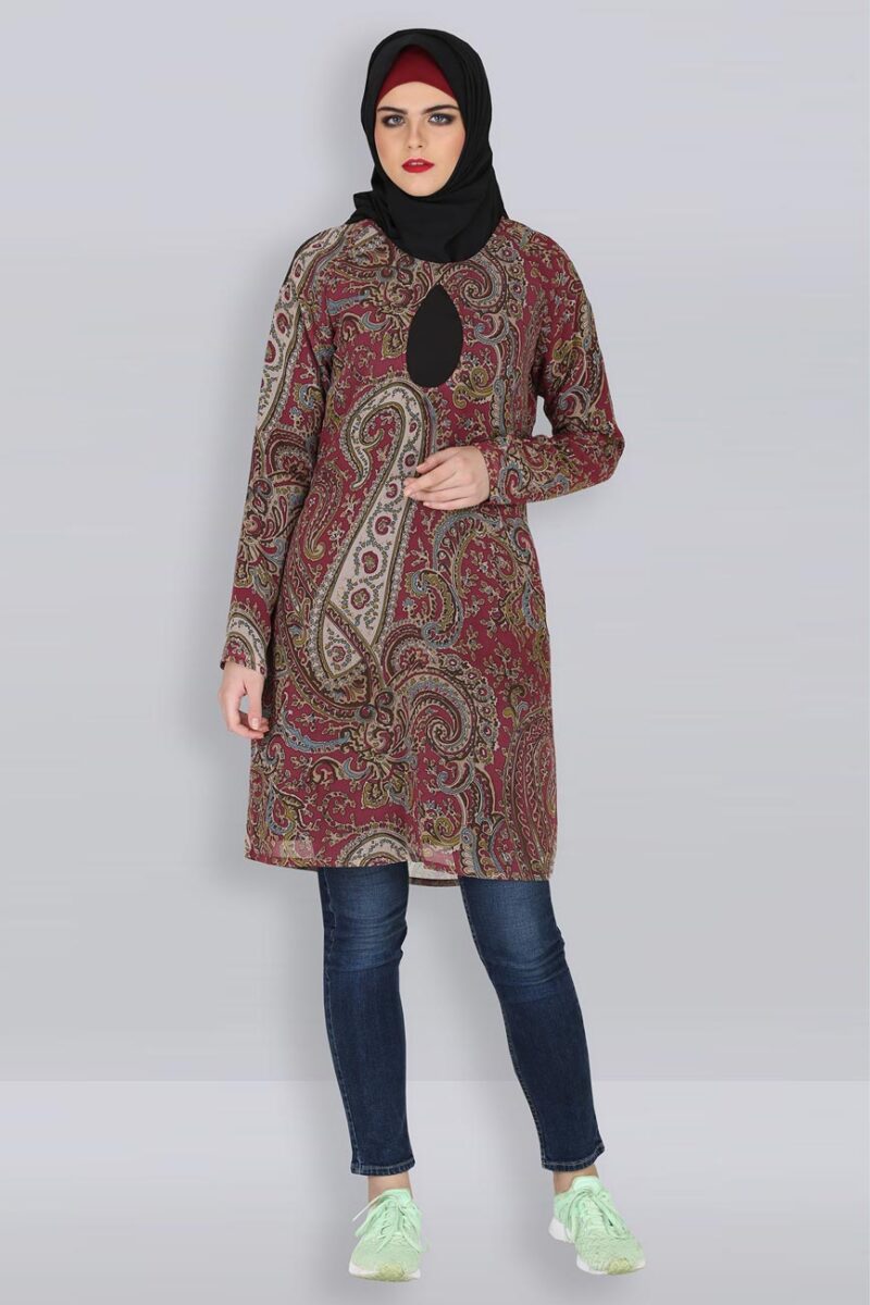 SEHER MULTI PRINT GEORGETTE TUNIC