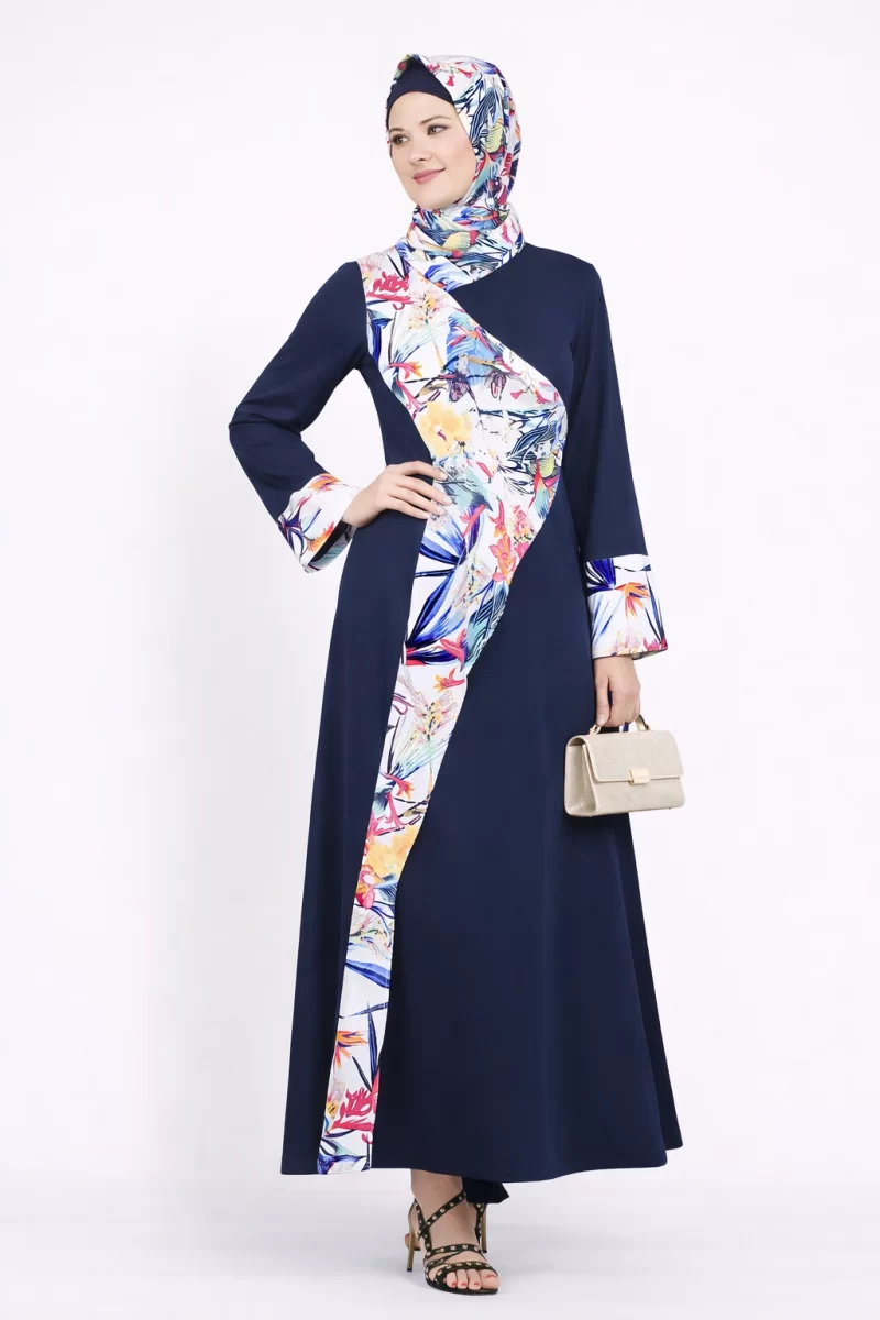 FLORAL DRAPE ABAYA