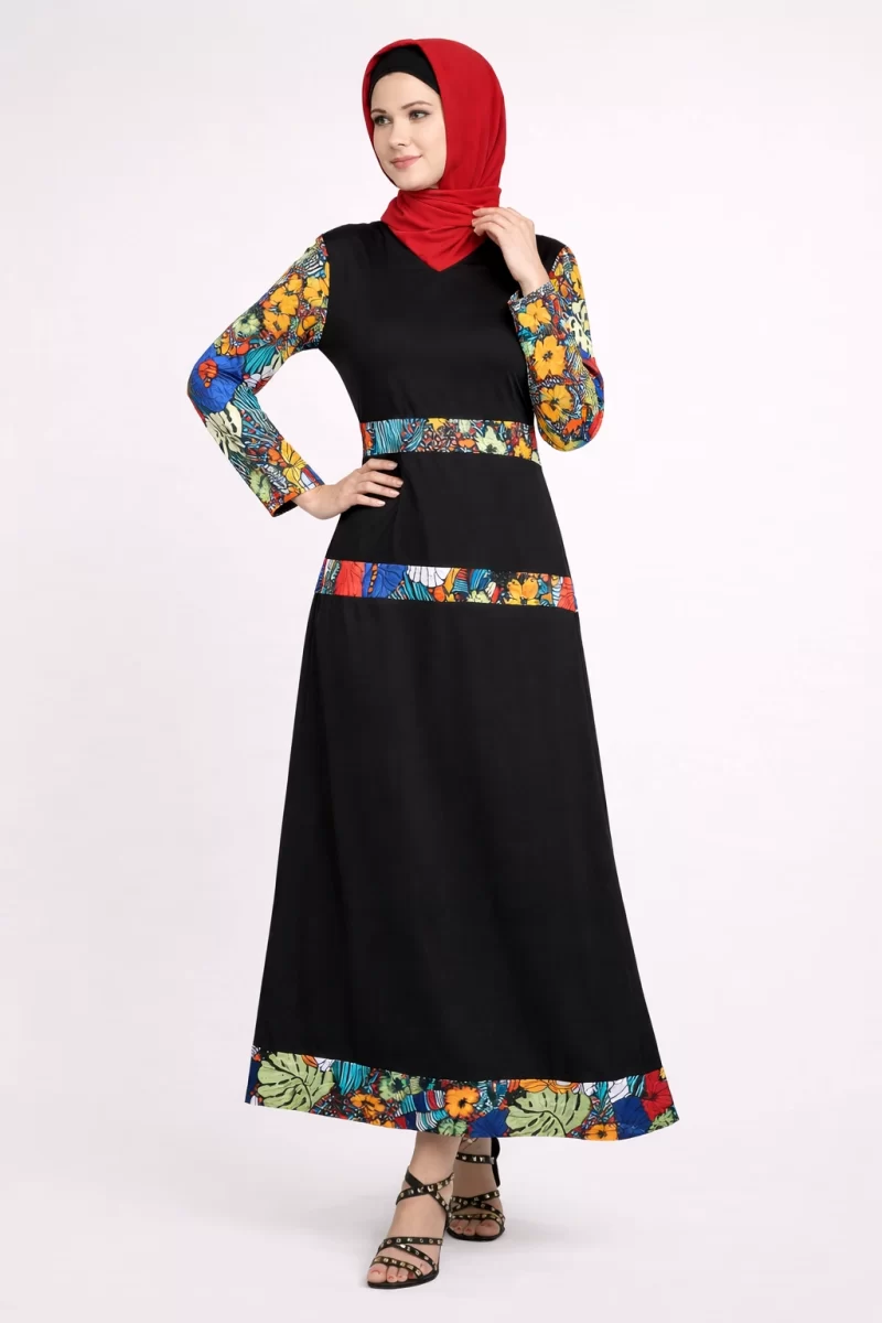 GULZAR STRIPED PRINT ABAYA