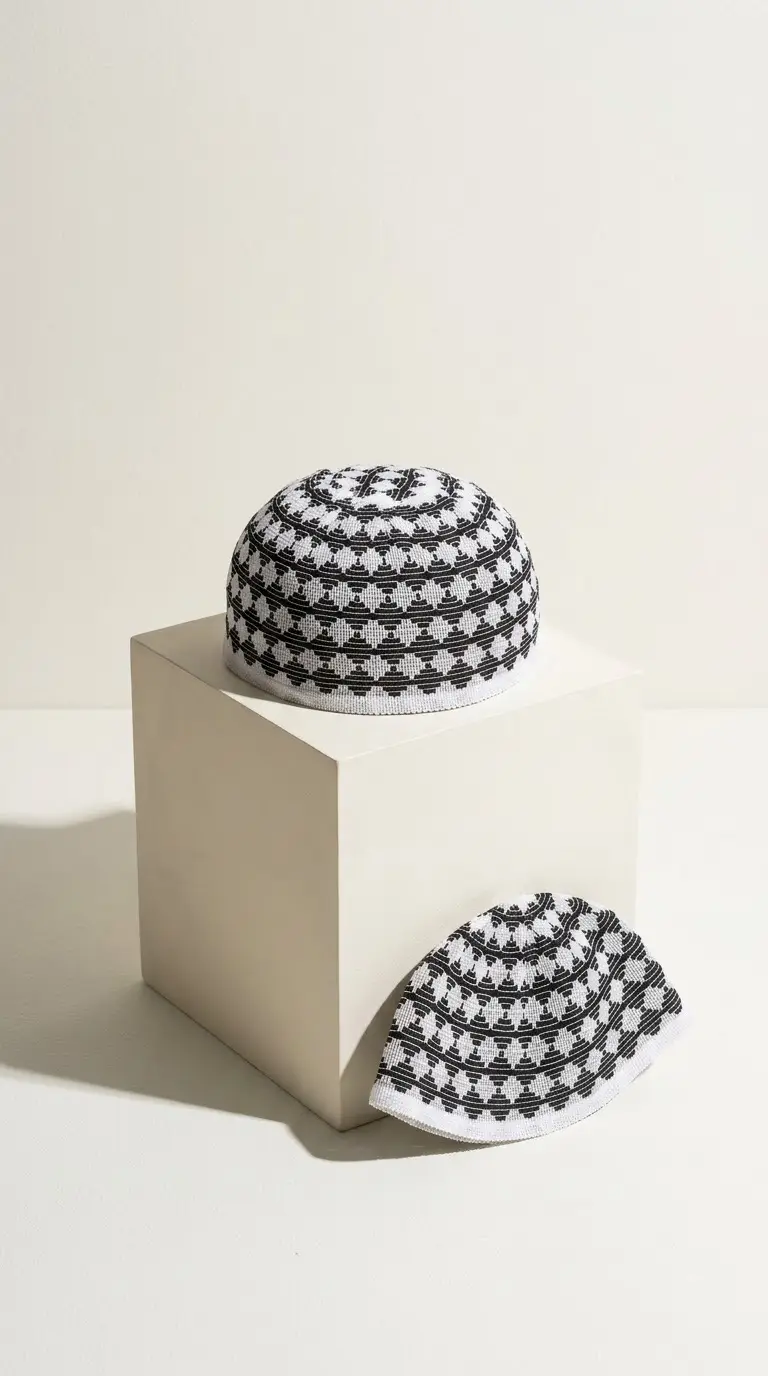NAMAAZ WHITE PRAYER KUFI
