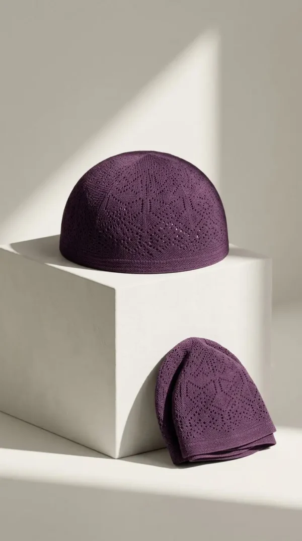 PURPLE PRAYER KUFI