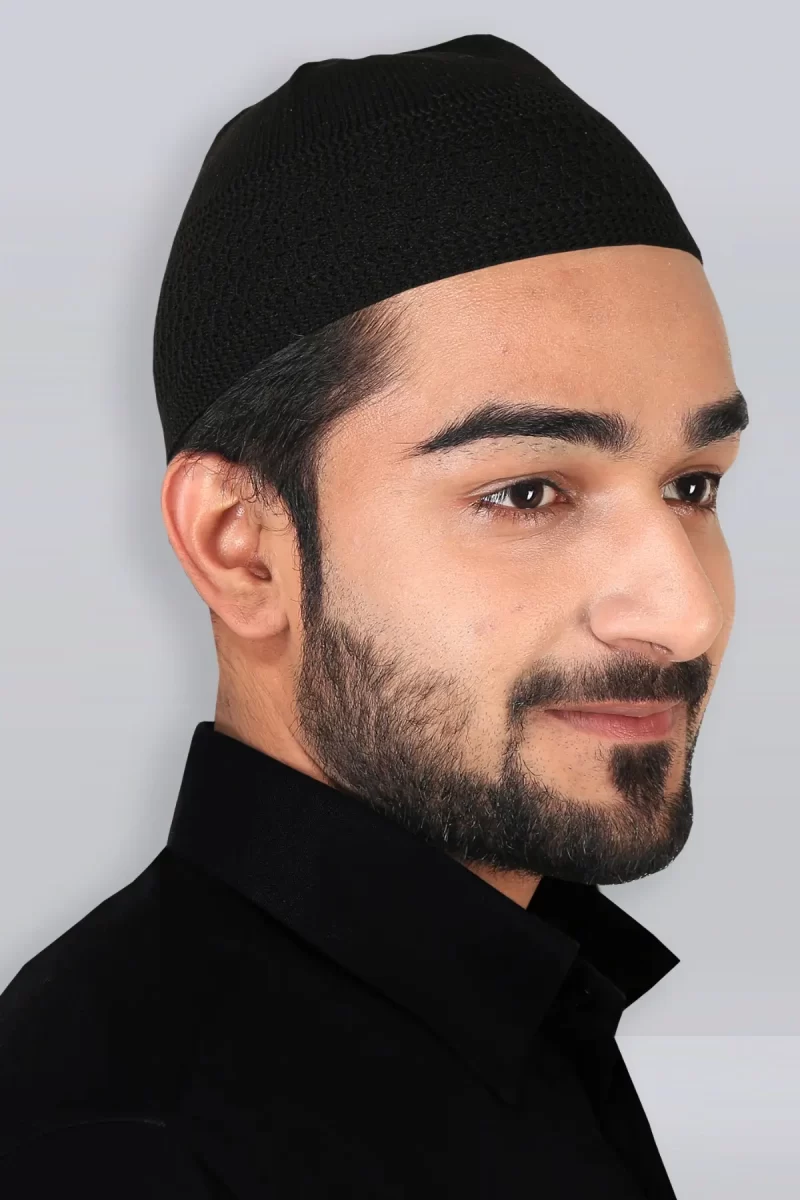 Stylish Jumaah Black Kufi