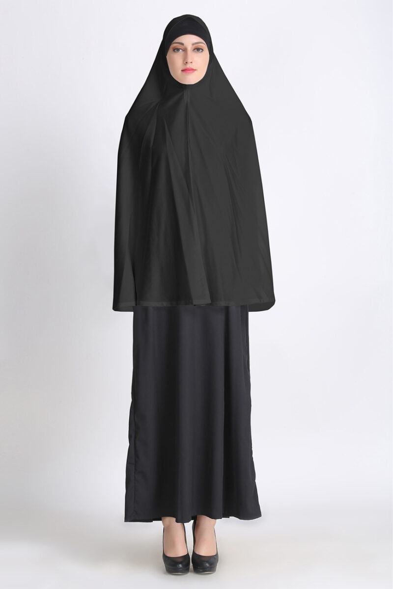 Black Namaz Prayer Khimar