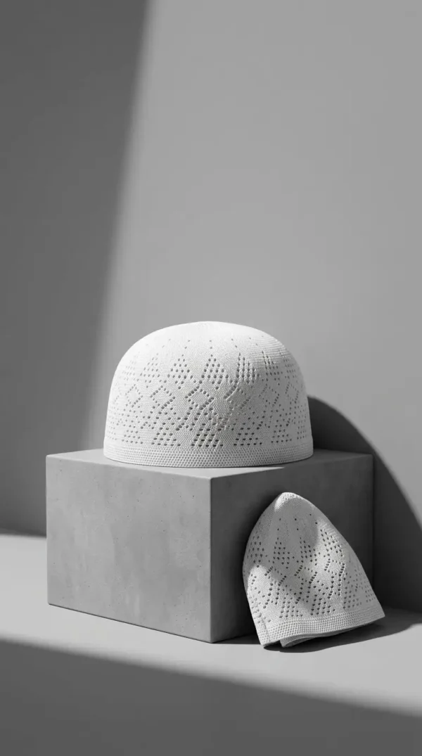 WHITE JUMAAH PRAYER KUFI
