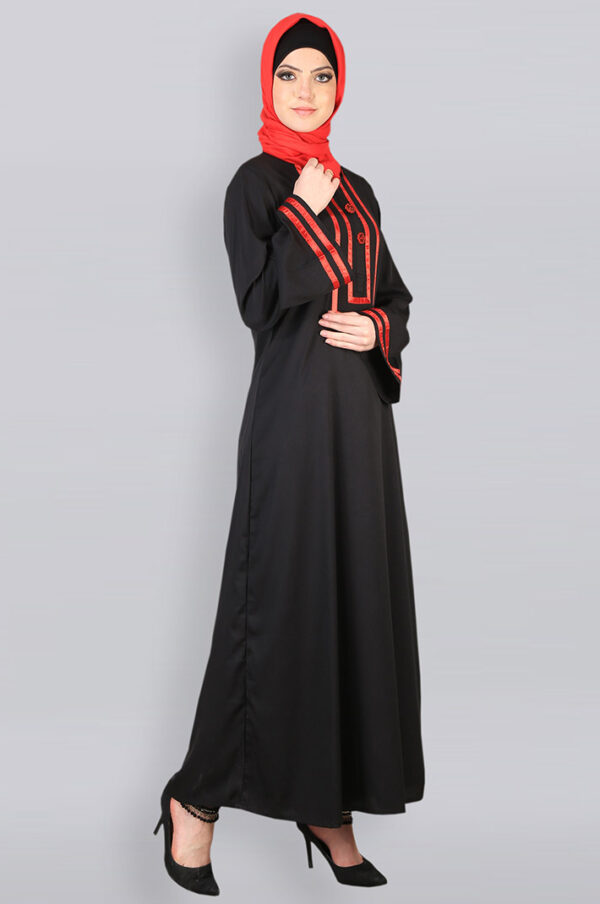 bell-shaped-parallel-modest-black-abaya-dress