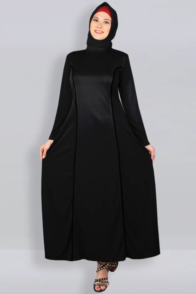 fashionable stylish modest black abaya