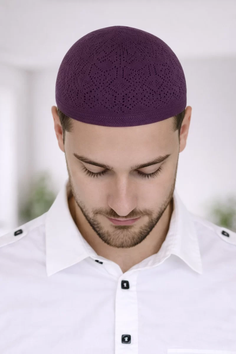 PURPLE PRAYER KUFI