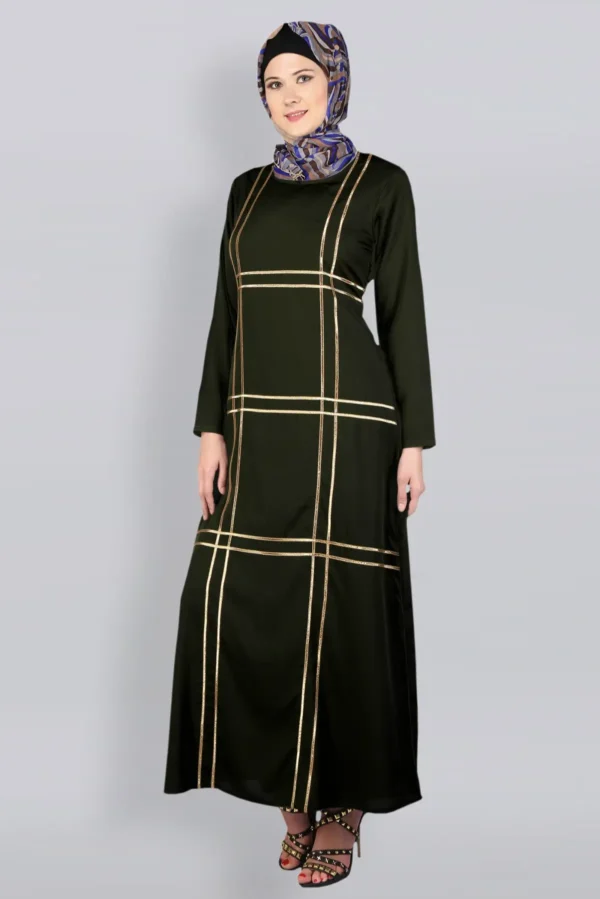 GOLDEN LACEY ABAYA
