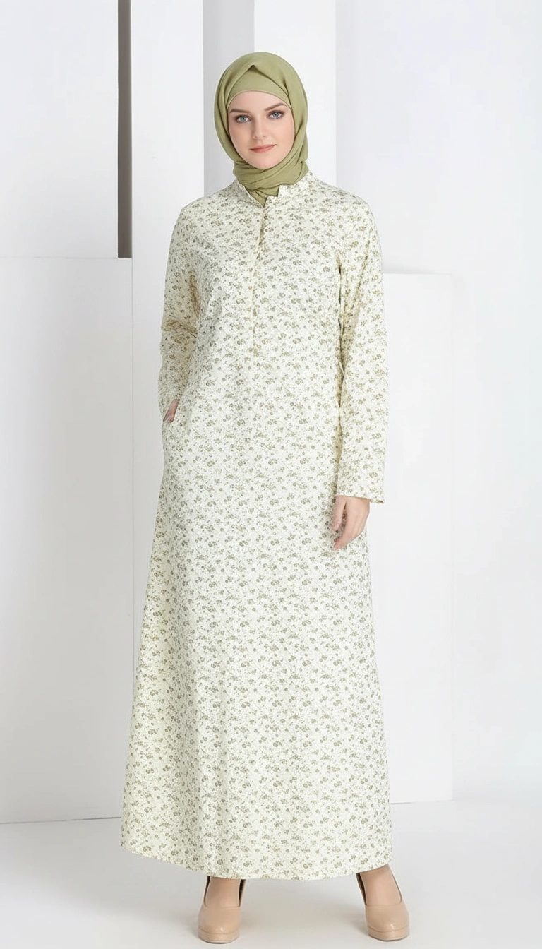 Aaminah Cotton Print Abaya
