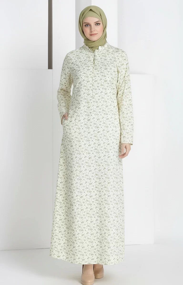 Aaminah Cotton Print Abaya 2