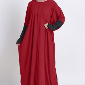 bat-wings-maroon-kaftan-abaya-dress