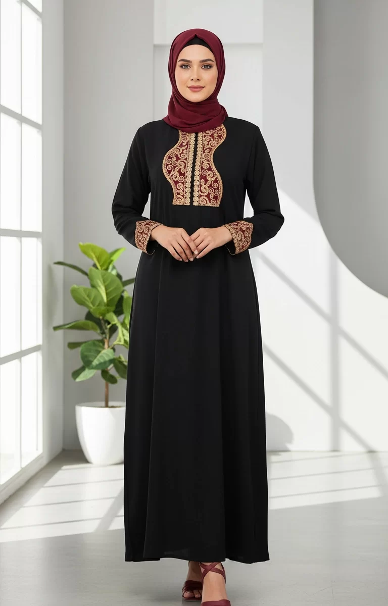 BLACK ROSE ABAYA