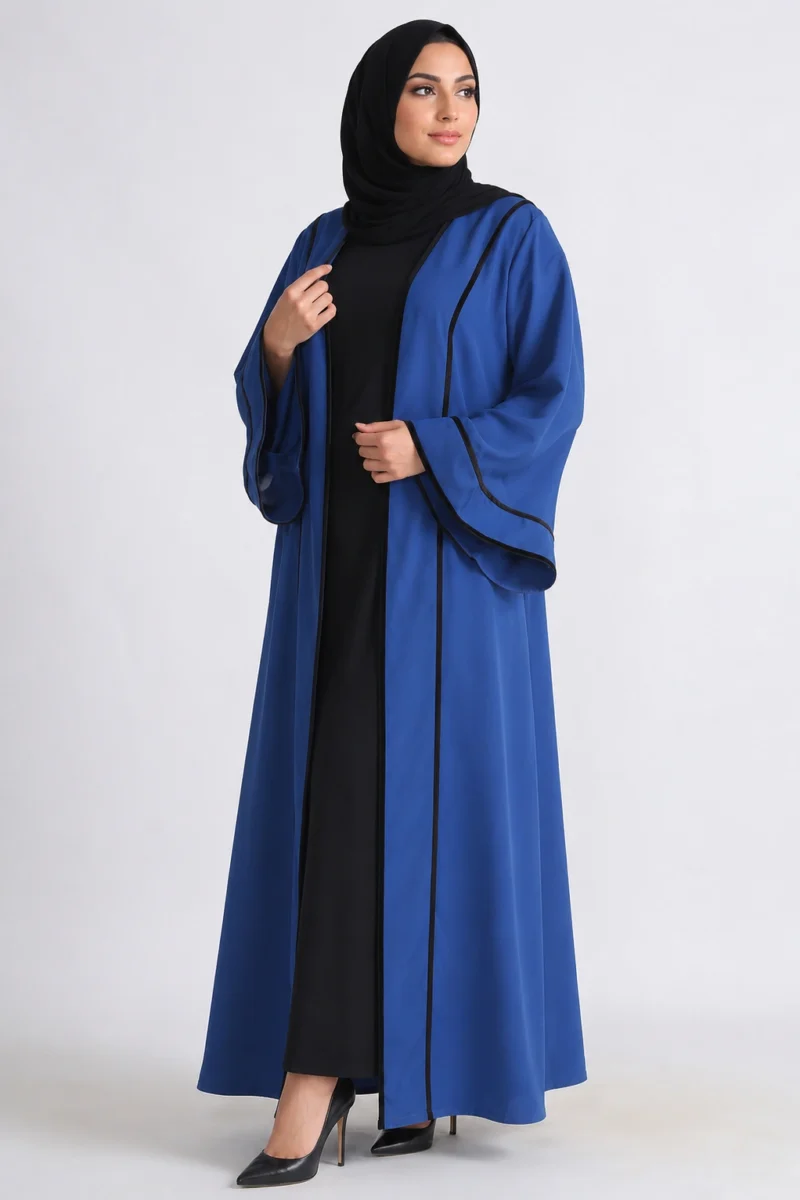 BLUE Kashibo Laced Bisht Duster