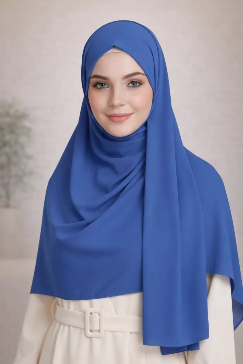 Blue Hijab Kashibo Shawl