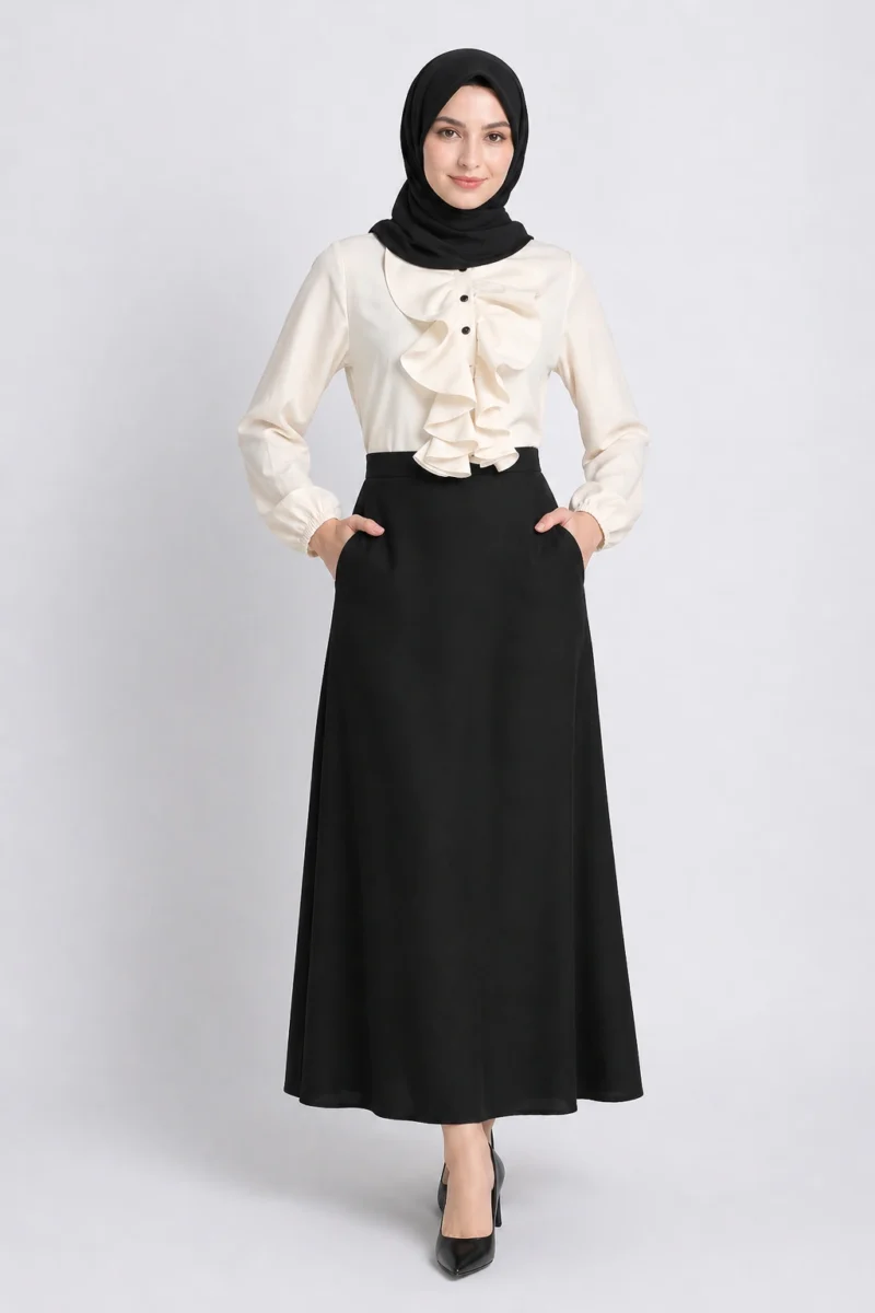 Casual Ruffle Abaya off