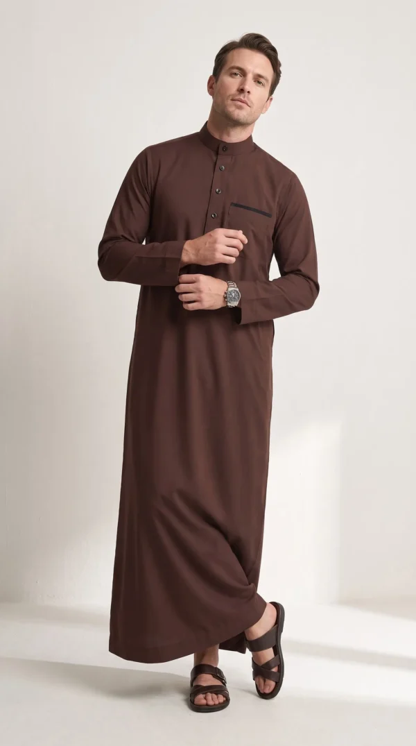 Saudi Arabian Thobes : Dark Brown