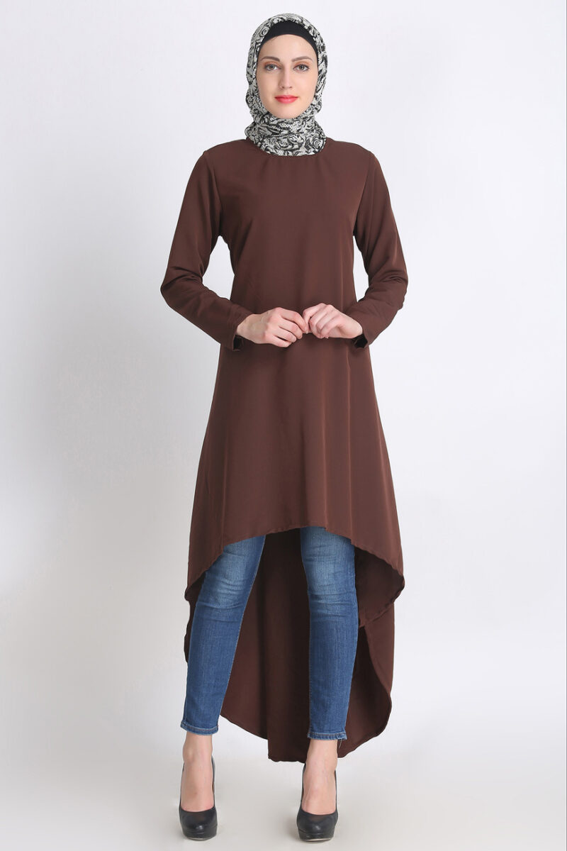 Brown Fishtail Tunic