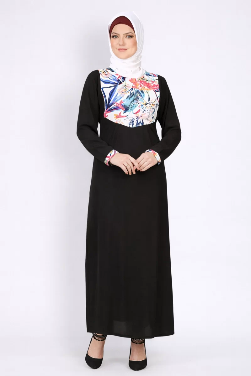 Diamond Shape Pleats Abaya