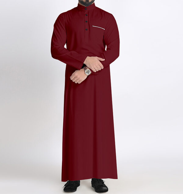 saudi-arabian-stylish-maroon-ramadan-thobe