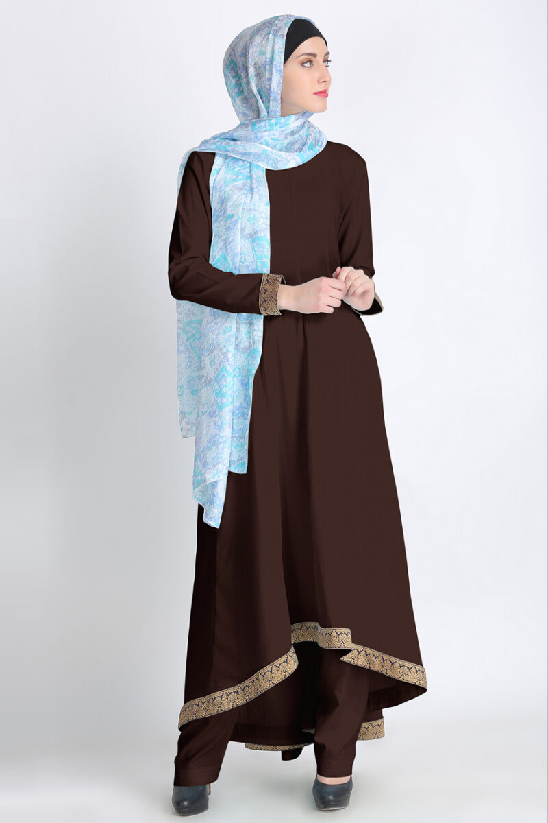 Fariha Eid Shalwar Kameez Brown