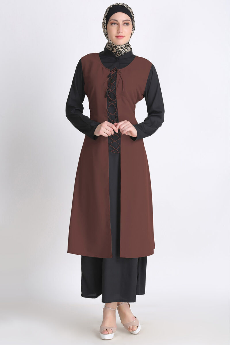 Everyday Stylish Brown Dori Abaya