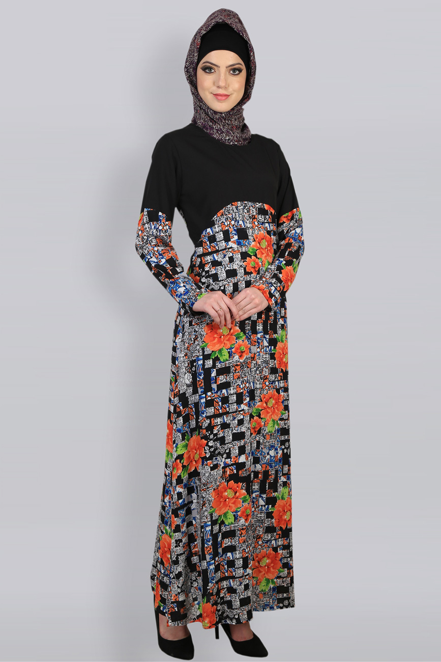 DARK ELEGANCE PUZZLE ABAYA - Modest Islamic clothing Shopping Website
