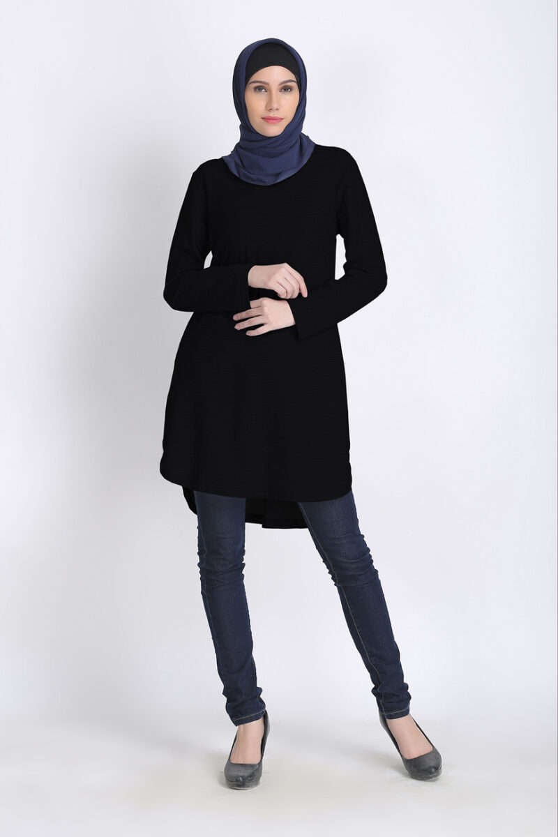 hi-lo-black-islamic-tunic.html