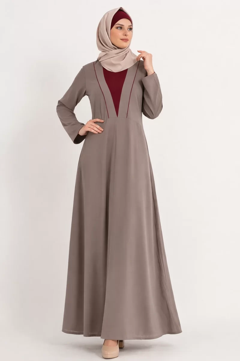 Grey Farasha Abaya