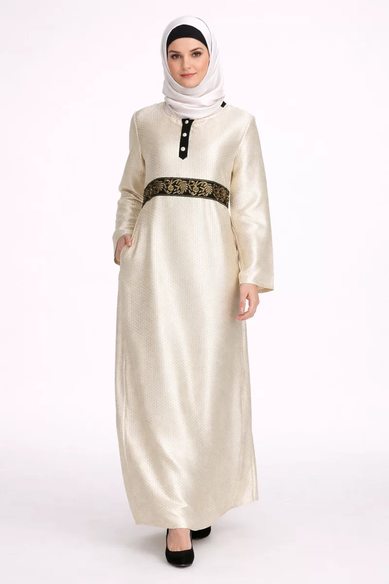 Mansoor Zari Embroiderd Abaya
