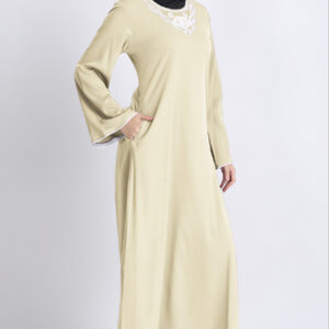 floral-lace-embroidered-abaya-yellow