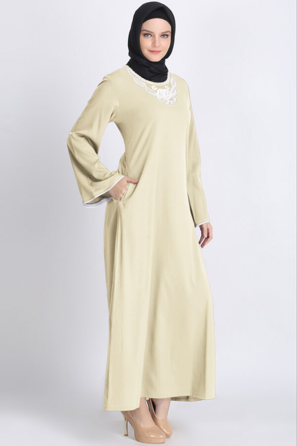 floral-lace-embroidered-abaya-yellow