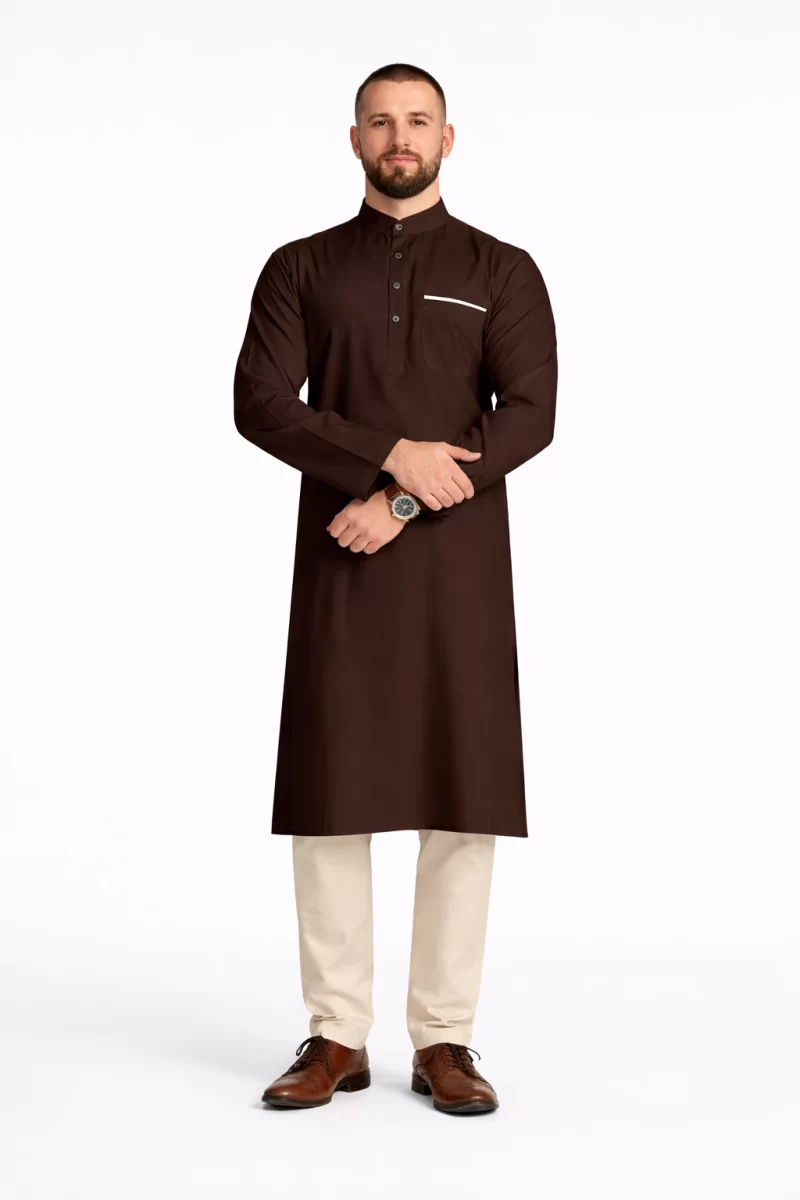 Naseem Mens Ramadan Kurta Brown