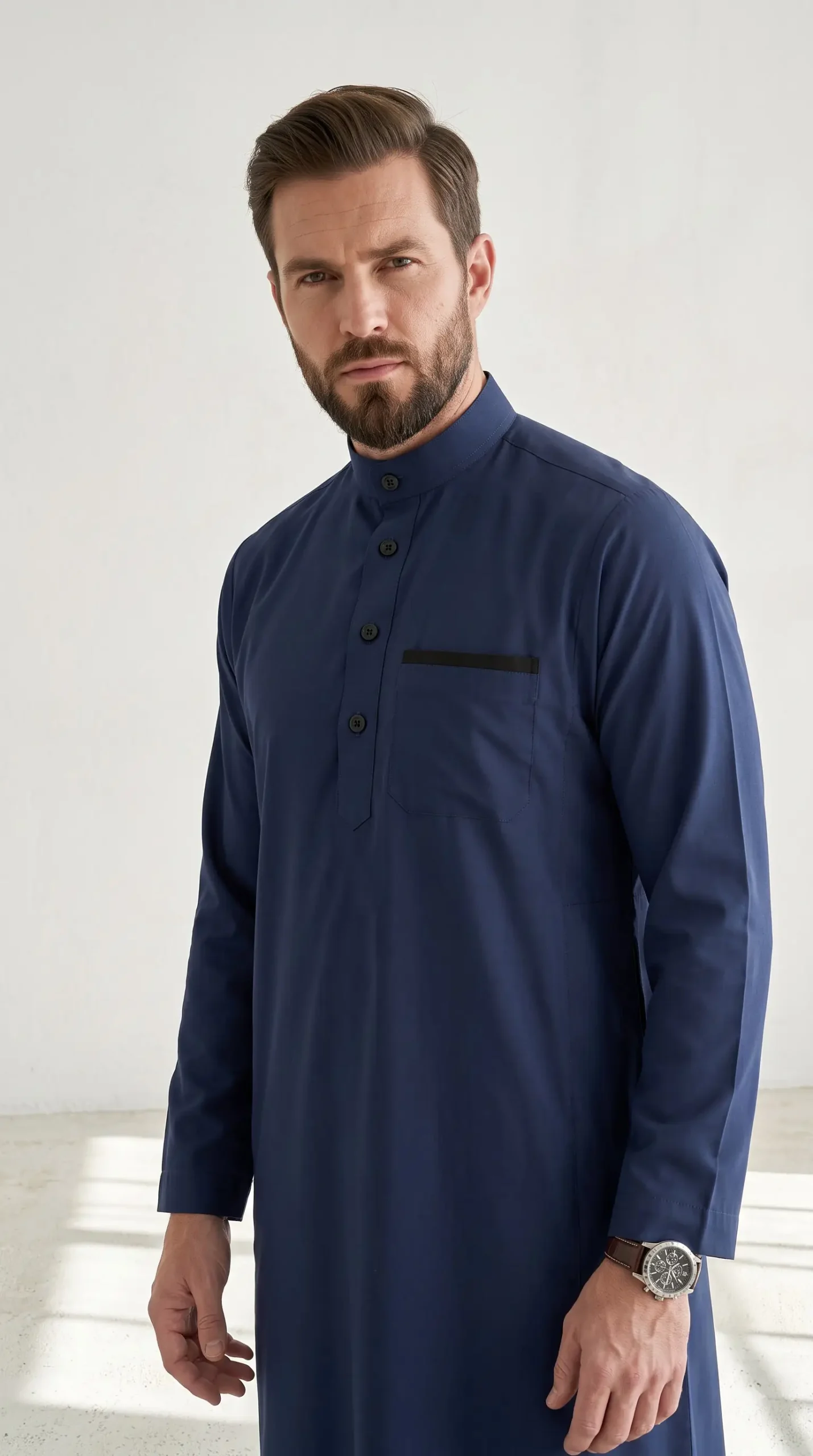 Saudi Arabian Thobes : Navy Blue