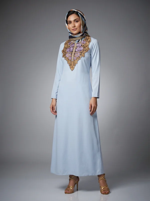 QUEEN SKY BLUE ABAYA
