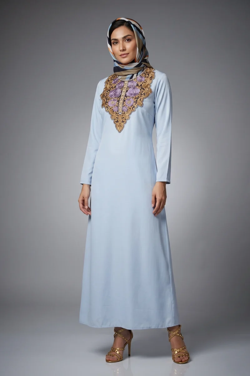 QUEEN SKY BLUE ABAYA