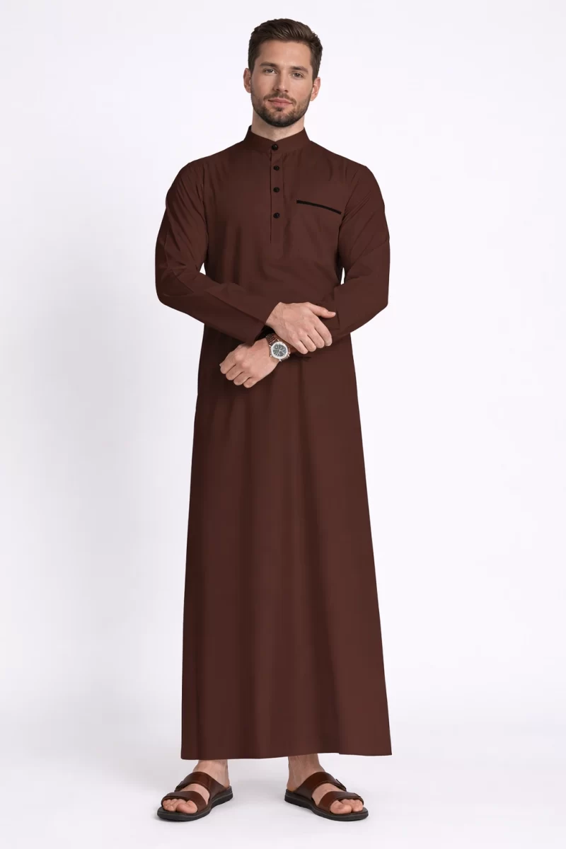 Saudi Arabian Thobes Dark Brown