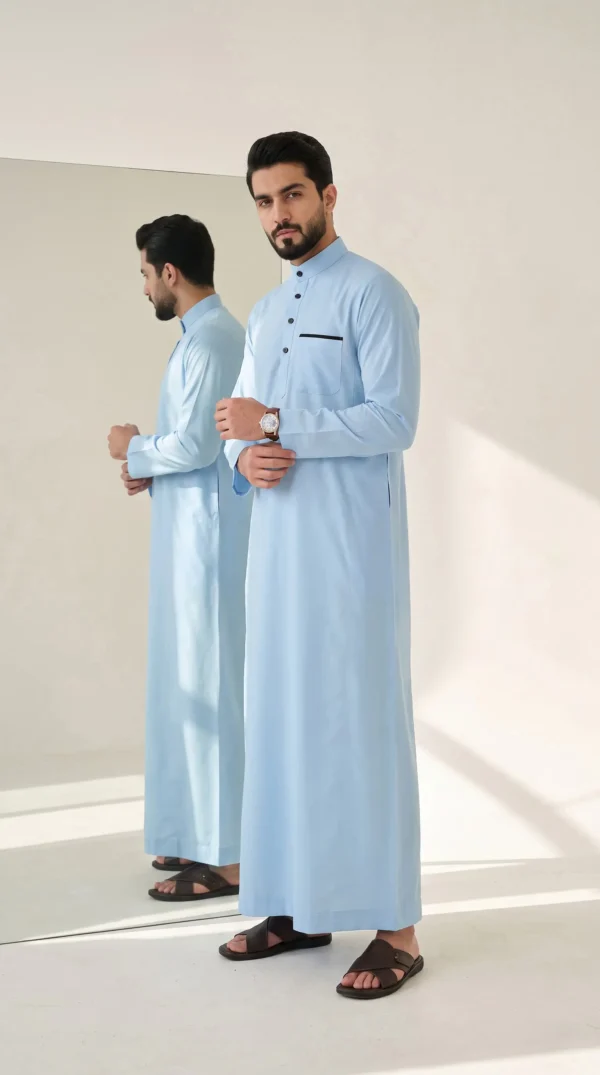 Saudi Arabian Thobes : Sky Blue