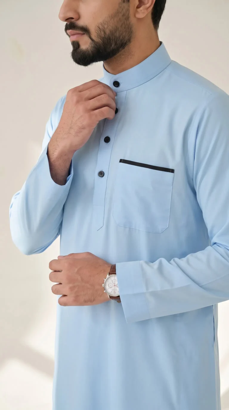 Saudi Arabian Thobes : Sky Blue