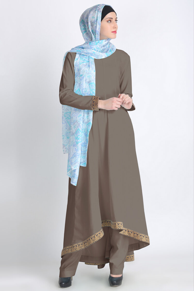 Fariha Eid Shalwar Kameez in Gray