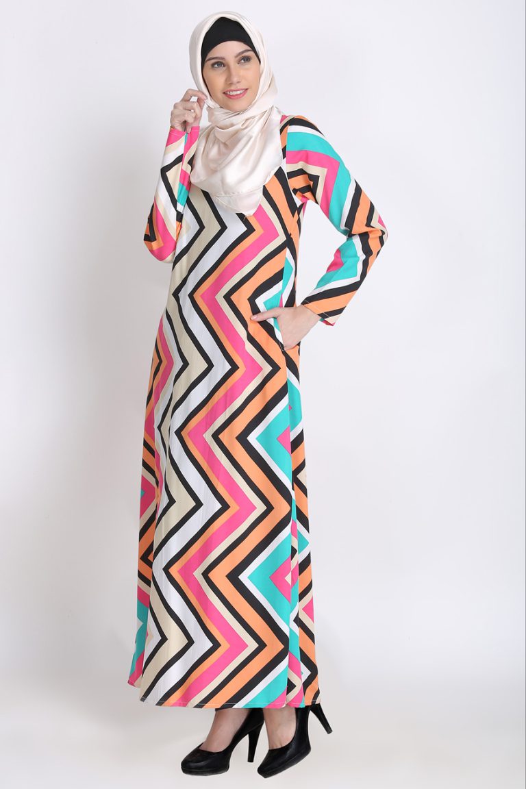 Trendy Pretty Multi Color Abaya