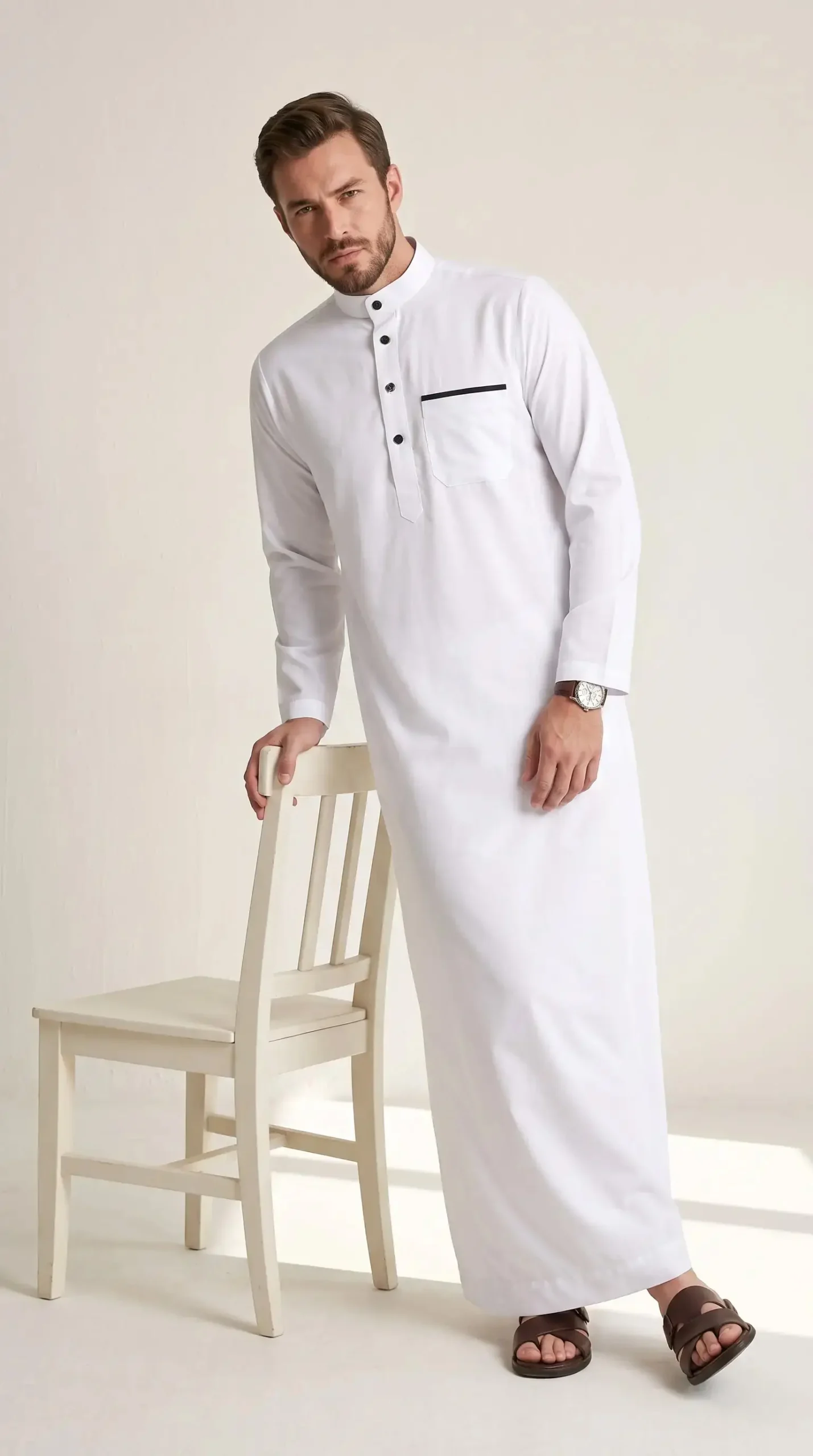 Saudi Arabian Thobes : White - Image 2