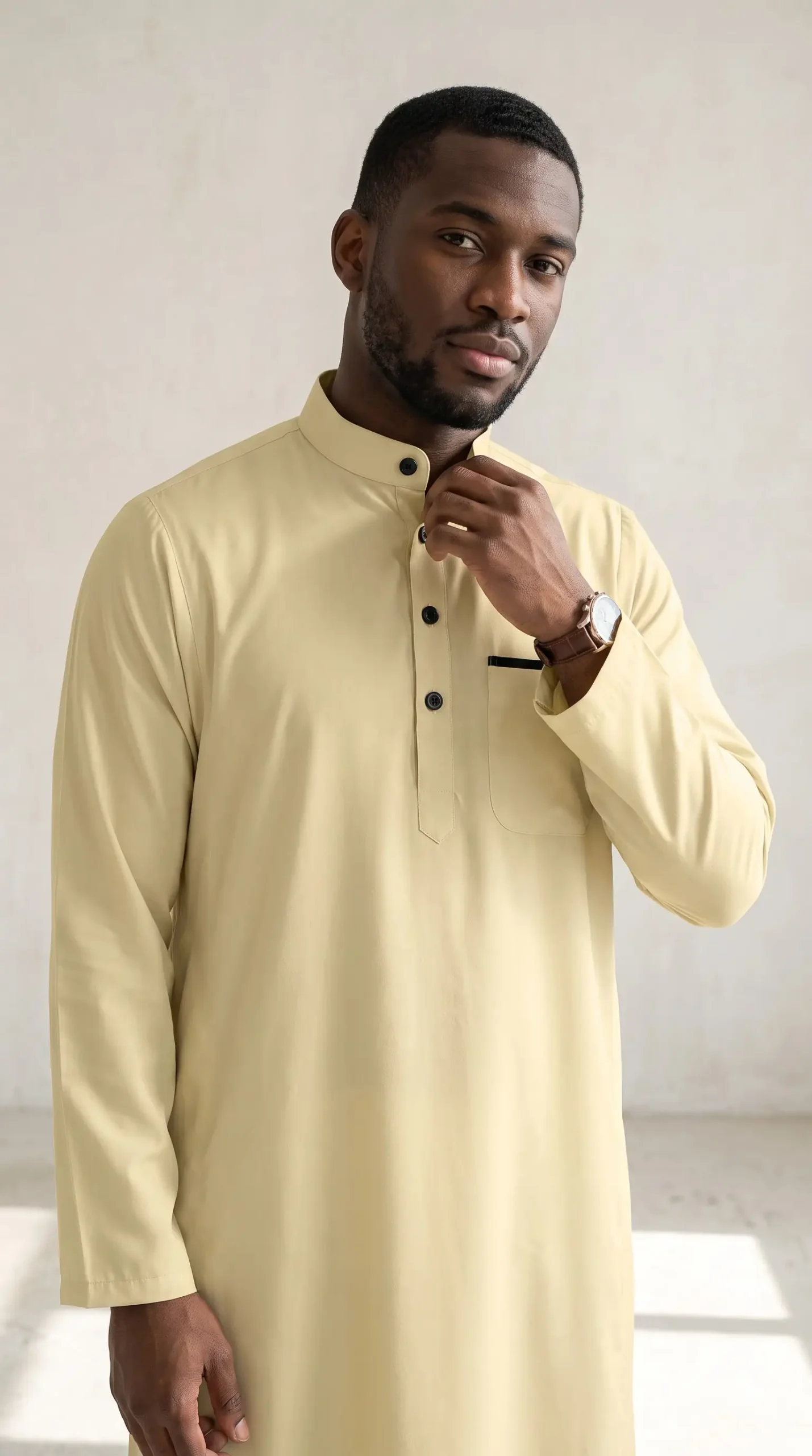 Saudi Arabian Thobes : Yellow - Image 2