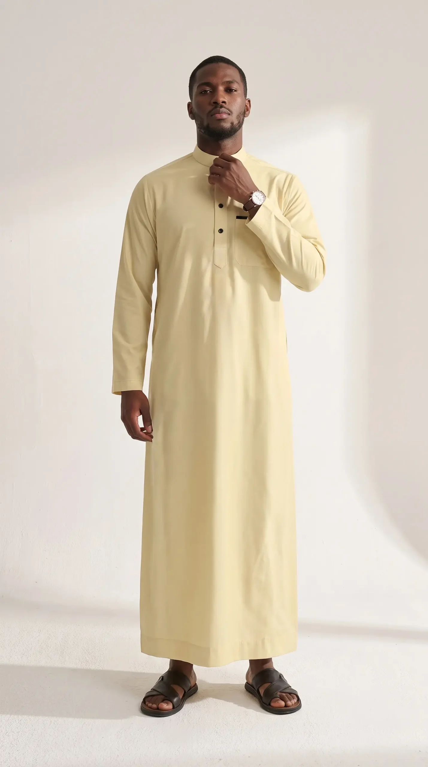 Saudi Arabian Thobes : Yellow - Image 3