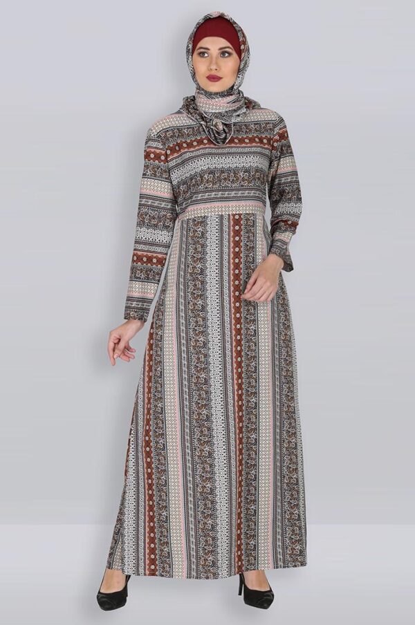 a-line-printed-spring-abaya-dress