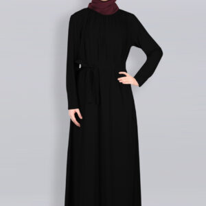 rose-belt-abaya-black