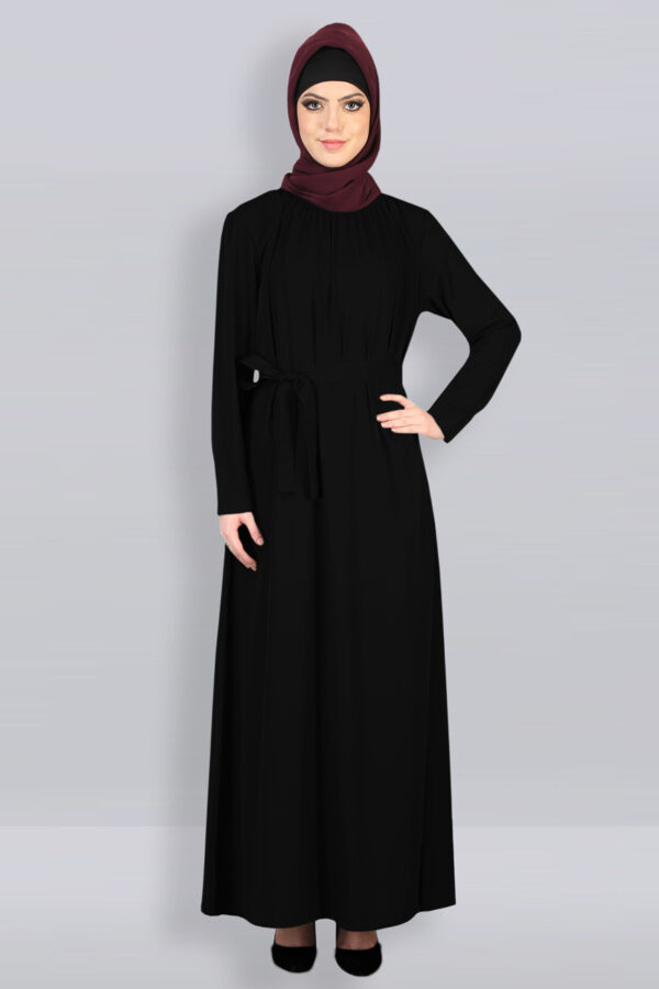 rose-belt-abaya-black