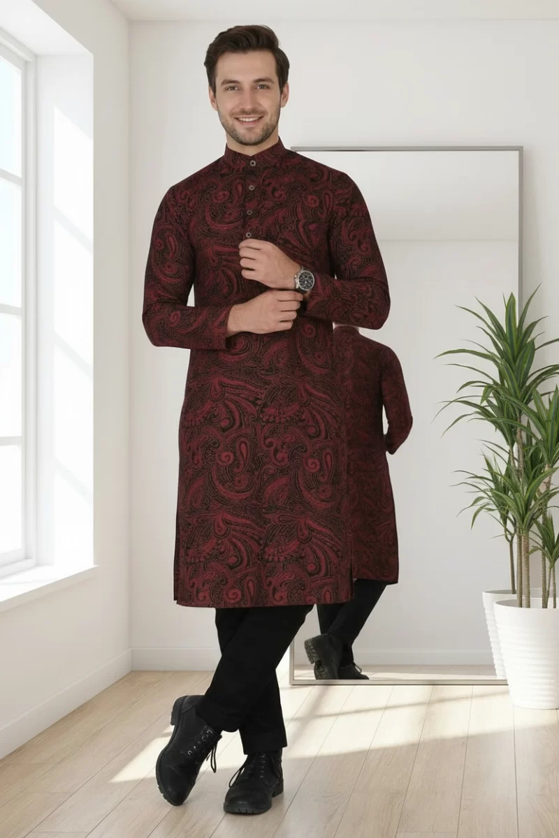 Men's Kasba Print Classy Kurta